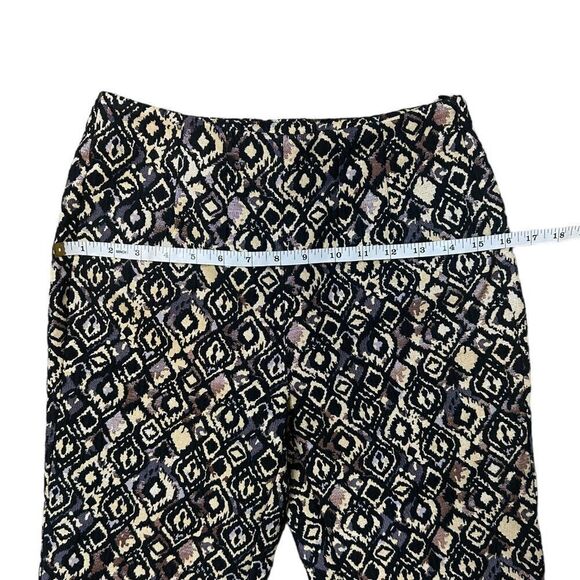 Free People Womens Mod Metallic Printed Cropped Pants Size 0 - Picture 10 of 14